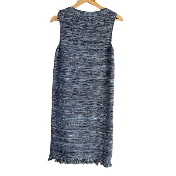 Anthropologie Holding Horses Fringe Sleeveless Knit Dress in Blue, Size XS - Picture 8 of 12